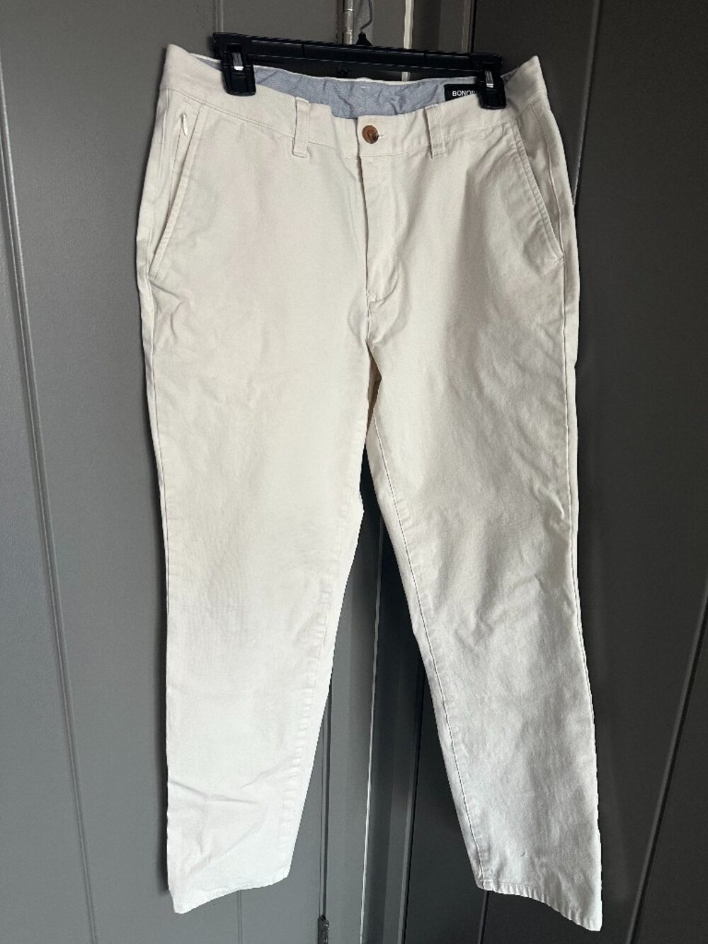 Bonobos Cream Chinos, 32x30 Slim